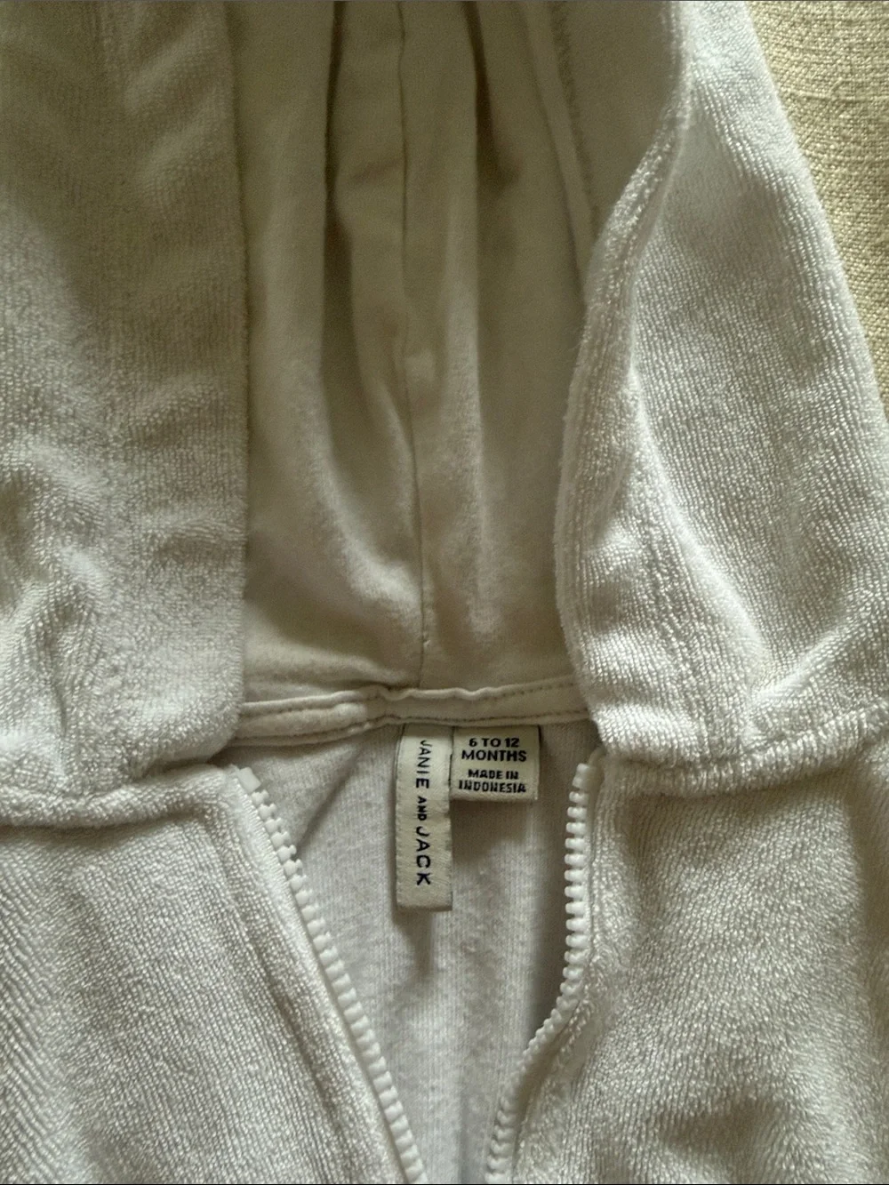 White Hooded baby Swim coverup Dress - Janie & Jack